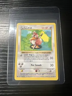Farfetch’d 27/102 Base Set Shadowless WOTC Vintage Pokemon - Image 1