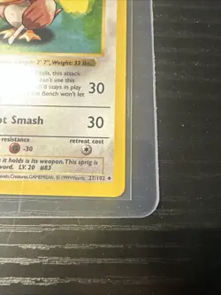 Farfetch’d 27/102 Base Set Shadowless WOTC Vintage Pokemon - Image 5