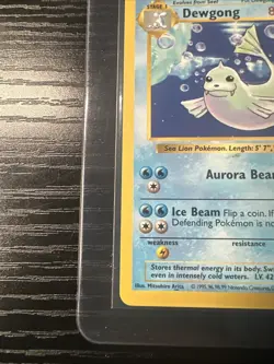 Dewgong 25/102 Base Set Shadowless WOTC Vintage Pokemon - Image 2