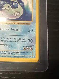 Dewgong 25/102 Base Set Shadowless WOTC Vintage Pokemon - Image 5
