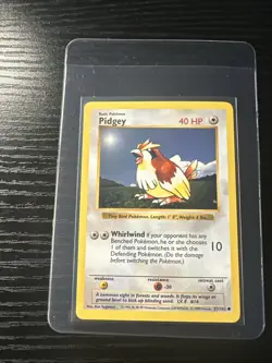 Pidgey 57/102 Base Set Shadowless WOTC Vintage Pokemon - Image 1