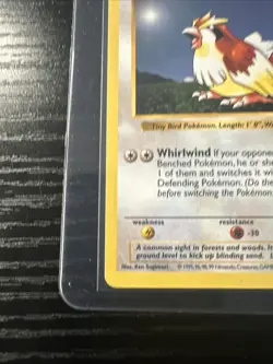 Pidgey 57/102 Base Set Shadowless WOTC Vintage Pokemon - Image 2