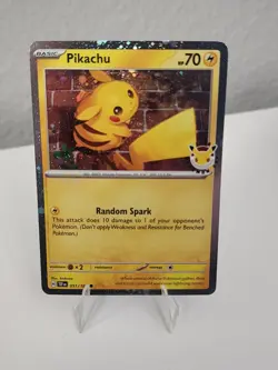 Pikachu Promo Card Pokemon Day 2026 Stamped - Image 1