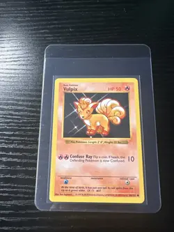 Vulpix 68/102 Base Set Shadowless WOTC Vintage Pokemon - Image 1
