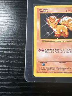 Vulpix 68/102 Base Set Shadowless WOTC Vintage Pokemon - Image 2