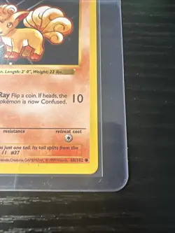 Vulpix 68/102 Base Set Shadowless WOTC Vintage Pokemon - Image 5
