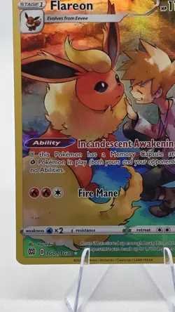 Pokemon TCG Flareon TG01/TG30 Trainer Gallery Brilliant Stars - Image 3