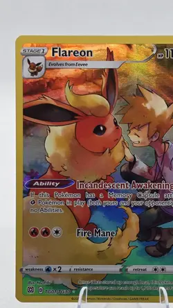 Pokemon TCG Flareon TG01/TG30 Trainer Gallery Brilliant Stars - Image 4