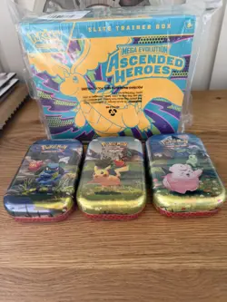 Pokemon TCG Ascended Heroes ETB & Mini Tins SEALED Bundle ✅ - Image 1