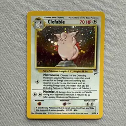 Pokemon TCG Clefable Base Set 2 5/130 Holo Unlimited Holo Rare - Image 1