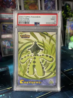 Pokemon TOPPS 2003 Cacturne Advanced #21 PSA (ONLY 3 In Existence!!!) - Image 1