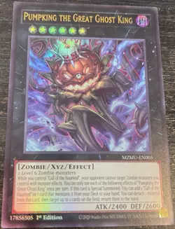 Pumpking the Great Ghost King 1st Edition Ultra Rare MZMU-EN005 Yu-Gi-Oh! - Image 1