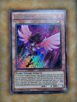 Yugioh Red Nova DRL3-EN017 Secret Rare 1st Ed LP - Image 1