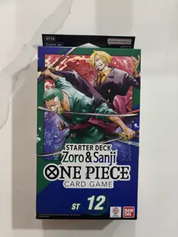 One Piece Card Game Zoro and Sanji Starter Deck ST-12 Sealed - Image 1