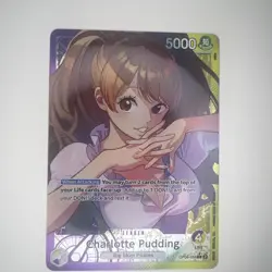 OP08-058 Charlotte Pudding Parallel Art English One Piece TCG Foil - Image 1