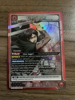 Union Arena Eren Jaeger (092) UE10BT/AOT-1-092 SR Attack On Titan - Image 1