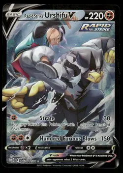 Pokemon Cards Rapid Strike Urshifu V TG20/TG30 Brilliant Stars TG Holo NM - Image 1