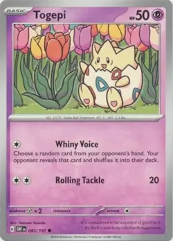 TOGEPI - COMMON - OBSIDIAN FLAMES - POKEMON CARD - 083/197 - Image 1