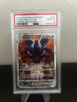 Lucario VSTAR SWSH291 SWSH: Sword & Shield Promo Cards Holo - Image 1