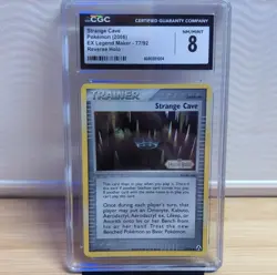 Pokemon Strange Cave EX Legend Maker 77/92 Reverse Holo CGC 8 Trainer Card - Image 1
