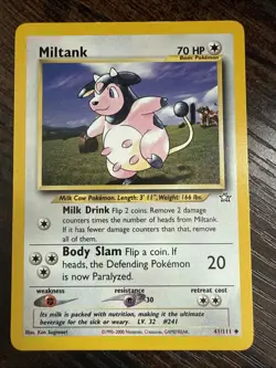 Pokemon TCG Miltank Neo Genesis Card 41/111 - Image 1