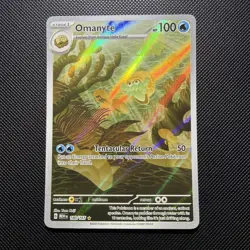 Pokemon Card Omanyte 180/165 Illustration Rare Scarlet & Violet 151 Near Mint - Image 1