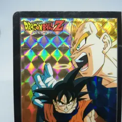 114 Son Goku VS Vegeta Bandai 1994 Carddas Dragon Ball Z JUMP SUPER Battle CARD - Image 2