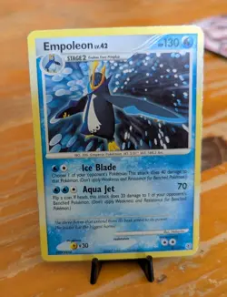 Empoleon Pokemon Card 4/130 Diamond and Pearl Holo Rare (LP) - Image 2