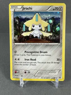 HD Swirl Jirachi XY195 Cosmo Pokemon XY Promo Holo Rare Card Mew Tail #2 NM/LP - Image 1