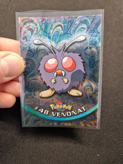 Venonat 48 Topps Series 1 Holo Foil Pokemon Card Blue Logo - LP-NM - Image 1