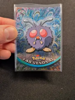 Venonat 48 Topps Series 1 Holo Foil Pokemon Card Blue Logo - LP-NM - Image 5