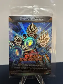 Saiyan Showdown (Silver) ENERGY MARKER M-28 - BT29 Dragon Ball Card Game TCG - Image 1