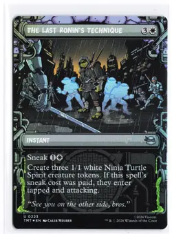 The Last Ronin's Technique (Showcase) Teenage Mutant Ninja Turtles MTG FOIL - Image 1
