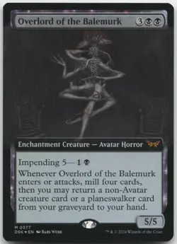 Overlord of the Balemurk (Extended Art) NM Foil M Duskmourn: House of Horror 377 - Image 1