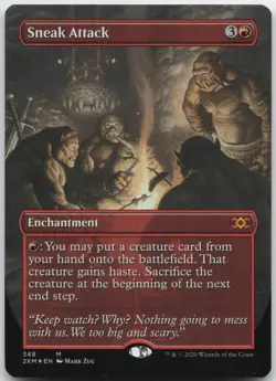 Sneak Attack (Borderless) NM Foil M Double Masters 348 - Image 1