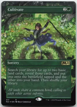 Cultivate (Alternate Art) NM Foil R Core Set 2021 317 - Image 1
