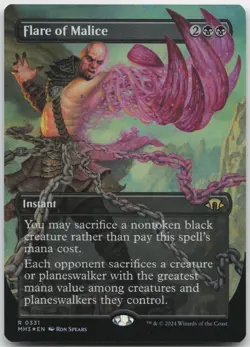 Flare of Malice (Borderless) NM Foil R Modern Horizons 3 331 - Image 1