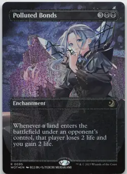 Polluted Bonds (Anime Borderless) (Confetti Foil) NM Foil R Wilds of Eldraine 95 - Image 1