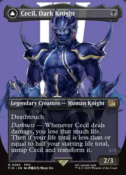 MTG Cecil, Dark Knight // Cecil, Redeemed Paladin Borderless ** fin ** En - Image 1