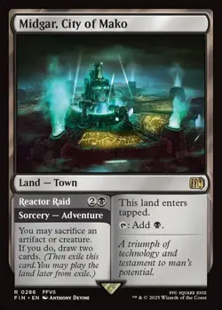 MTG Midgar, City of Mako // Reactor Raid ** Final Fantasy ** English - Image 1