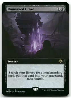 Unmarked Grave (Extended Art) NM Foil R Modern Horizons 2 453 - Image 1