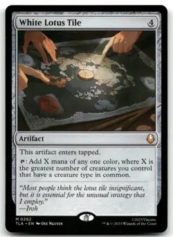 White Lotus Tile NM Normal M Avatar: The Last Airbender 262 - Image 1