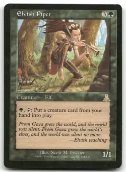 Elvish Piper NM Normal R Urza's Destiny 104 - Image 1