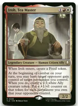 Iroh, Tea Master NM Normal R Avatar: The Last Airbender 228 - Image 1