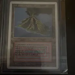 Magic: The Gathering Volcanic Island Revised Rare Land Blue Red English Snoddy - Image 1