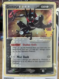 SEALED Pokemon Greninja Gold Star Holo Promo Black Star SWSH144 Celebrations - Image 3