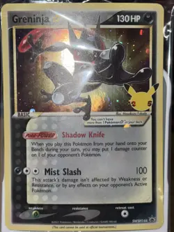 SEALED Pokemon Greninja Gold Star Holo Promo Black Star SWSH144 Celebrations - Image 4