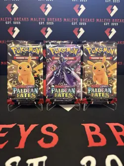 Pokemon TCG Paldean Fates Booster Pack X3 Scarlet & Violet Brand New Sealed X3 - Image 2