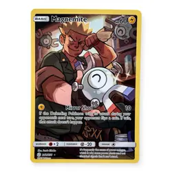 Pokemon Magnemite Cosmic Eclipse Full Art SM Holo Card 242/236 Secret Rare NM - Image 1