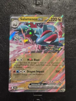 Pokemon TCG Salamence ex 114/159 Journey Together Stamped Promo NM - Image 1